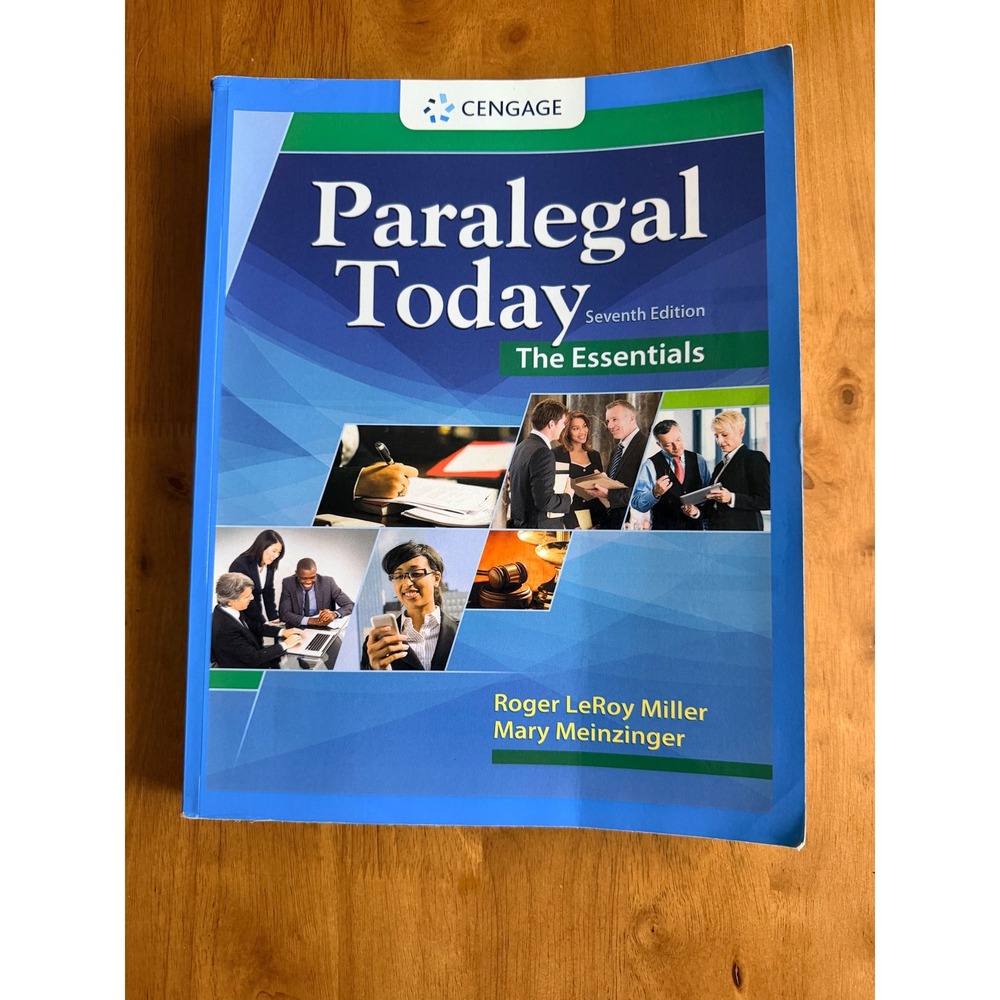 Paralegal Today The Essentials 7th Edition Miller Meinzinger Textbook